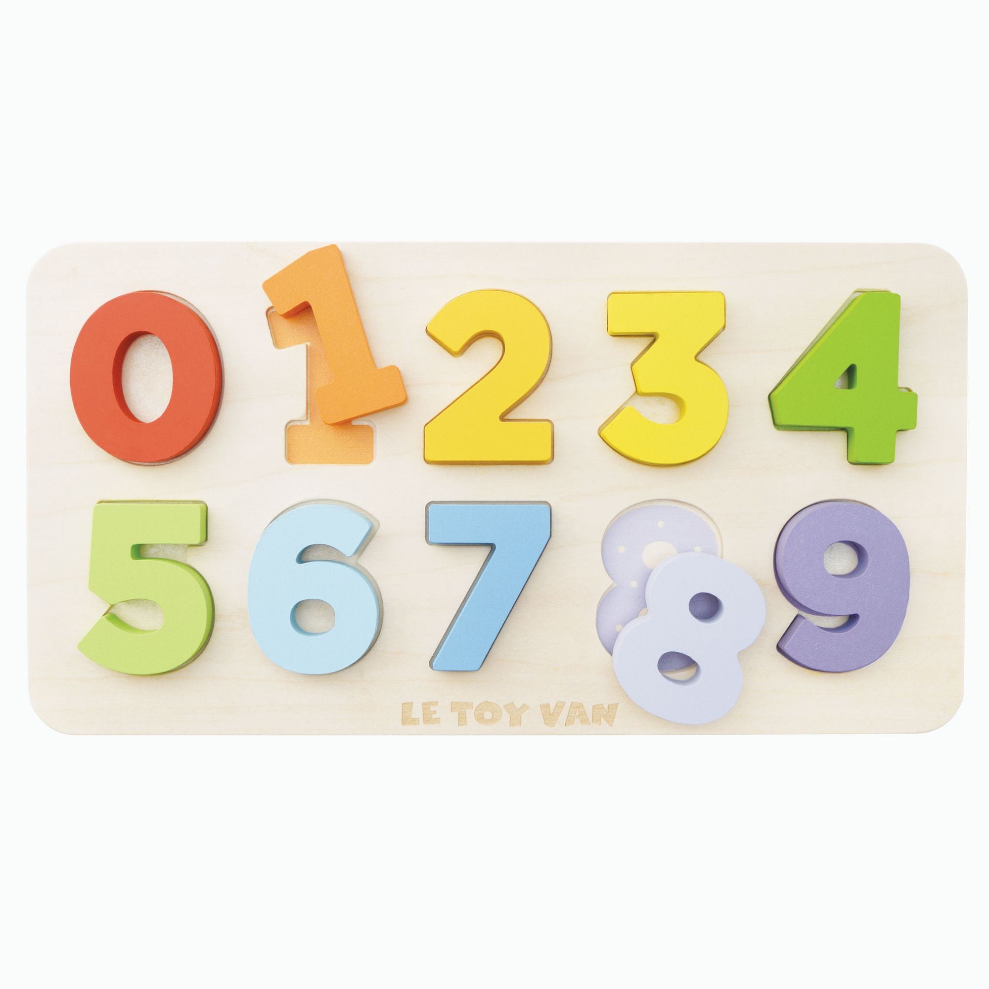 Counting Wooden Numbers Shape Sorter - FSC 100%, Le Toy Van