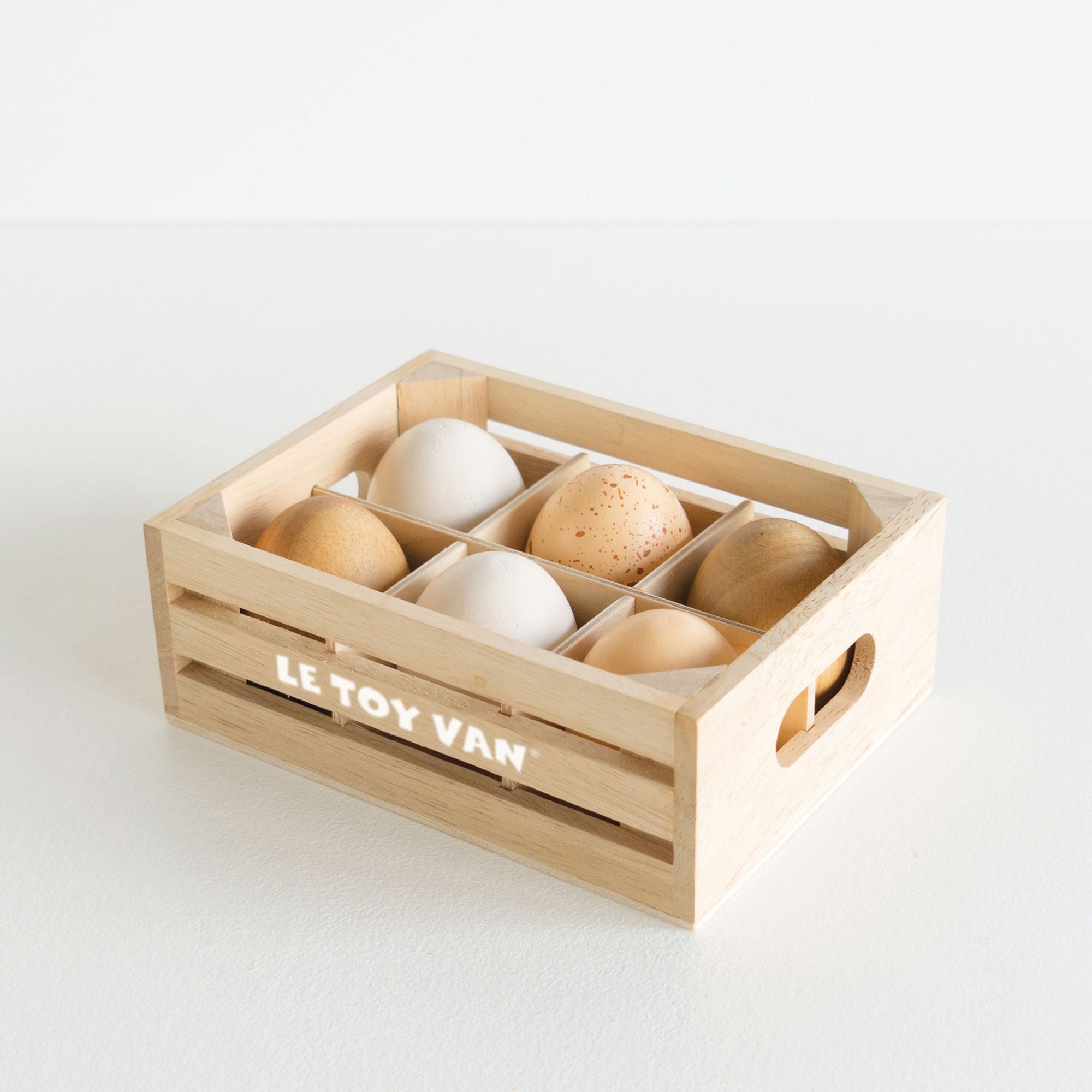 Farm Eggs Wooden Market Crate - FSC 100%, Le Toy Van