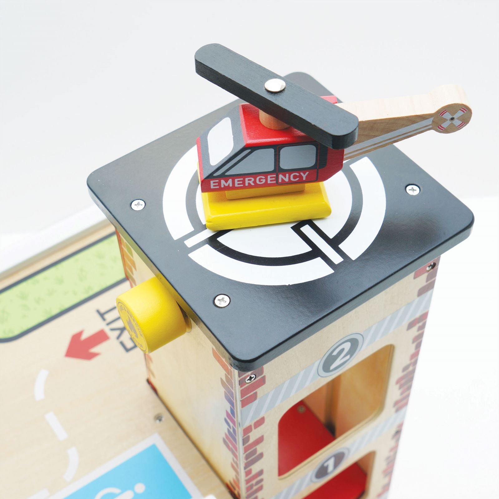 Fire & Rescue Wooden Garage - FSC 100%, Le Toy Van