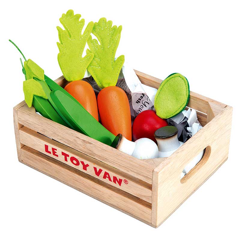 Harvest Vegetables Wooden Food Crate - FSC 100%, Le Toy Van
