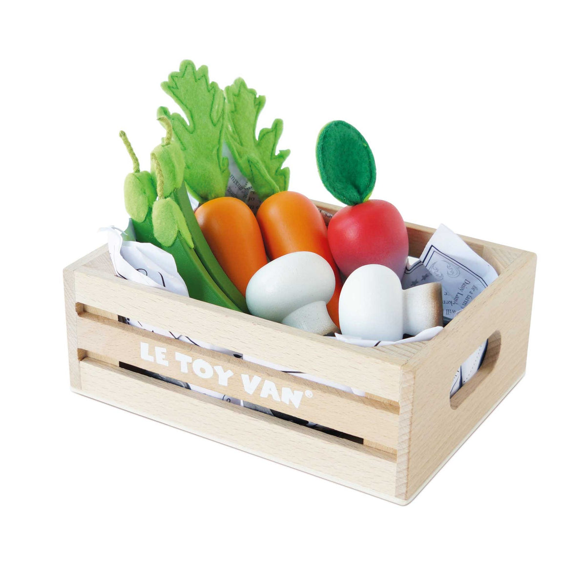 Harvest Vegetables Wooden Food Crate - FSC 100%, Le Toy Van