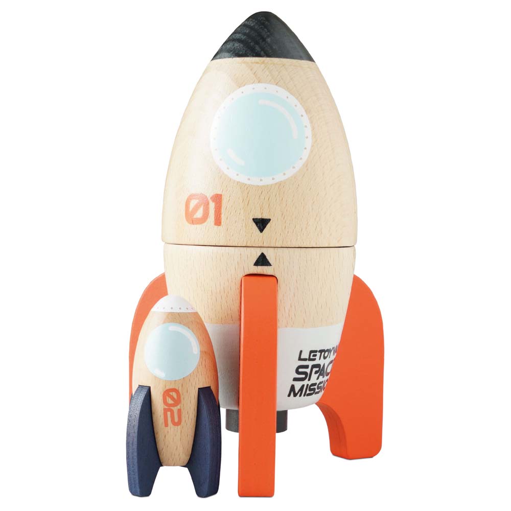 Magnetic Space Rocket Duo - FSC 100%, Le Toy Van