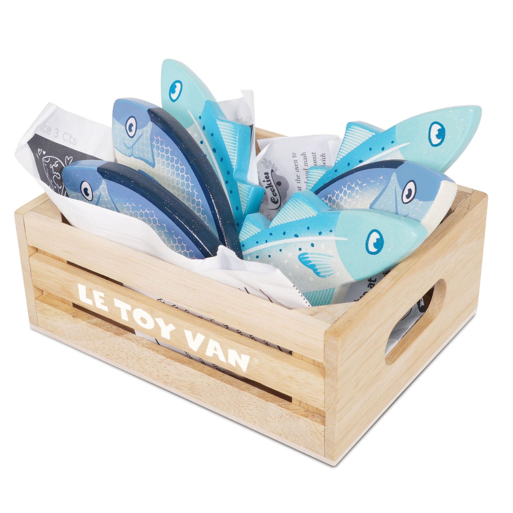 Market Fish Wooden Play Food Crate - FSC 100%, Le Toy Van
