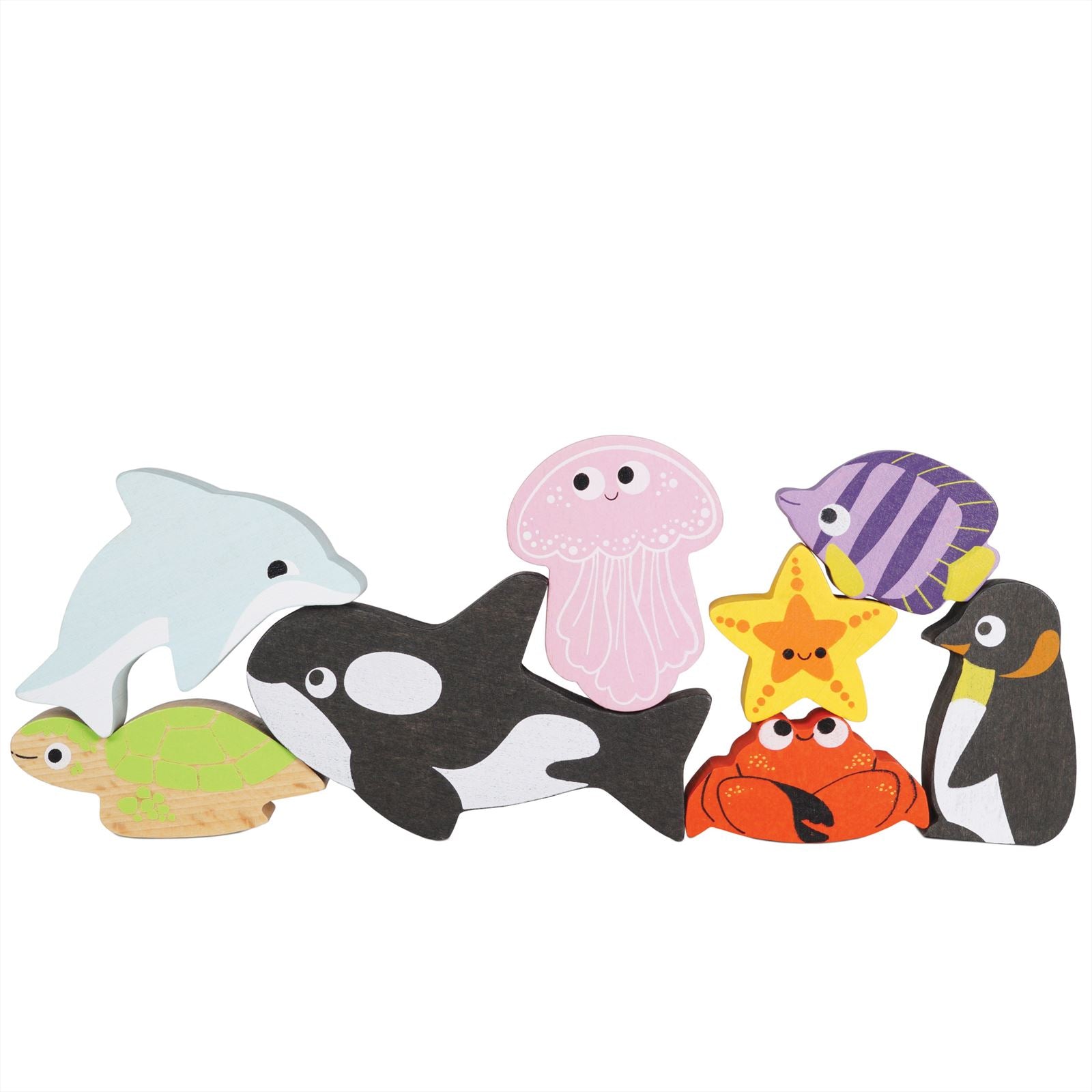 Ocean Life Stacking Animals & Bag - FSC 100%, Le Toy Van