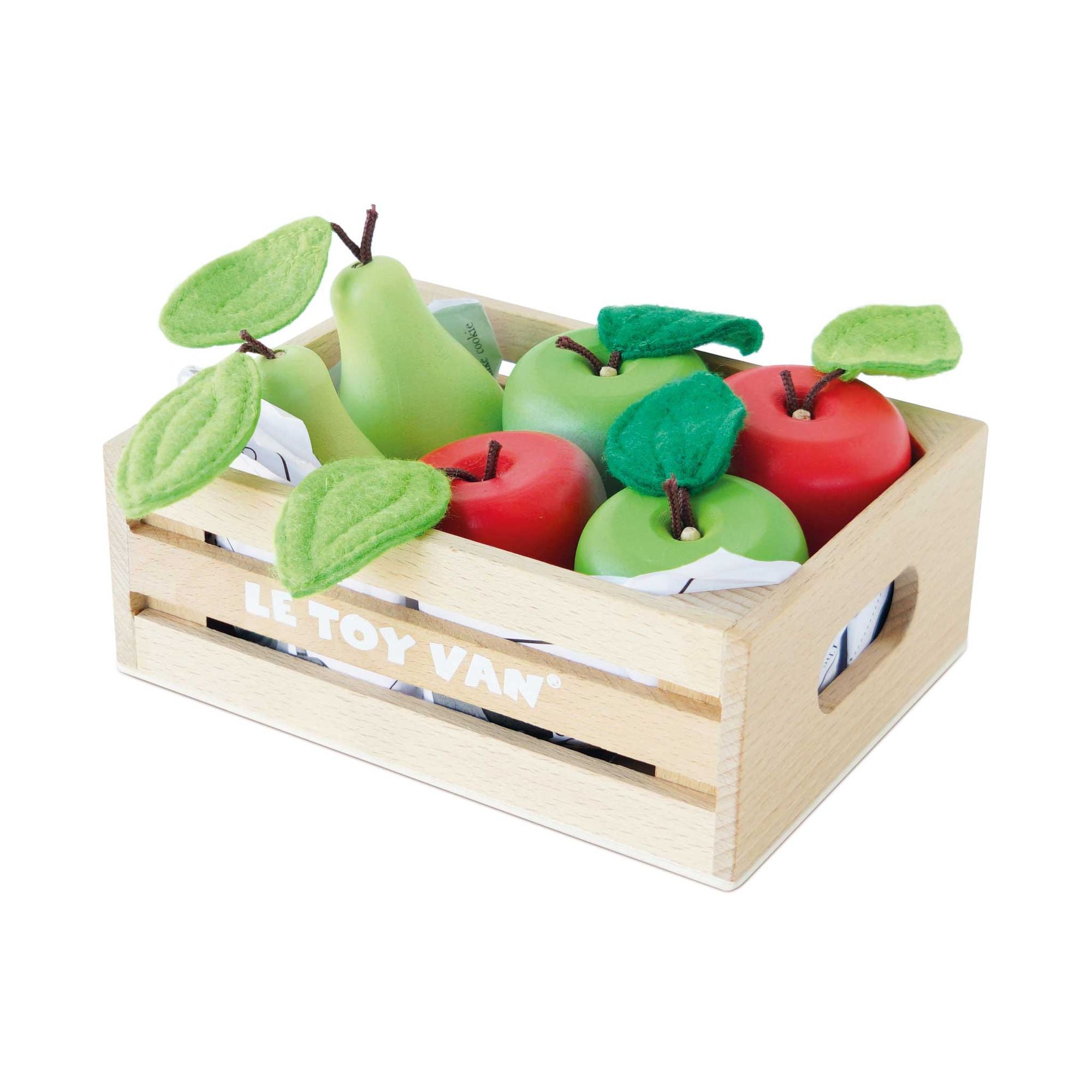 Orchard Fruits Wooden Market Crate - FSC 100%, Le Toy Van