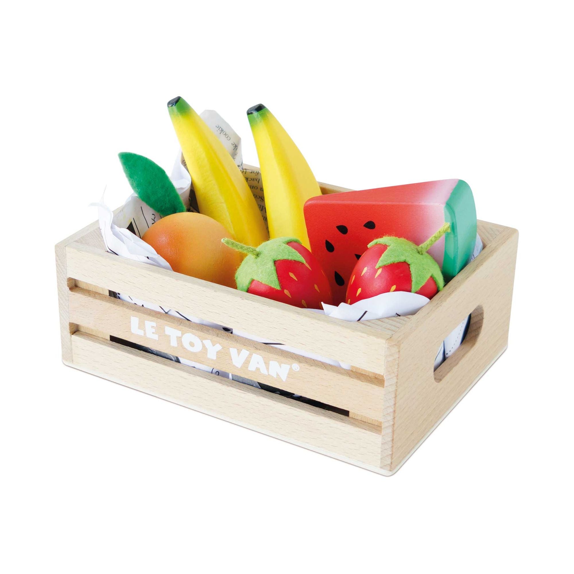 Smoothie Fruit Wooden Market Crate - FSC 100%, Le Toy Van