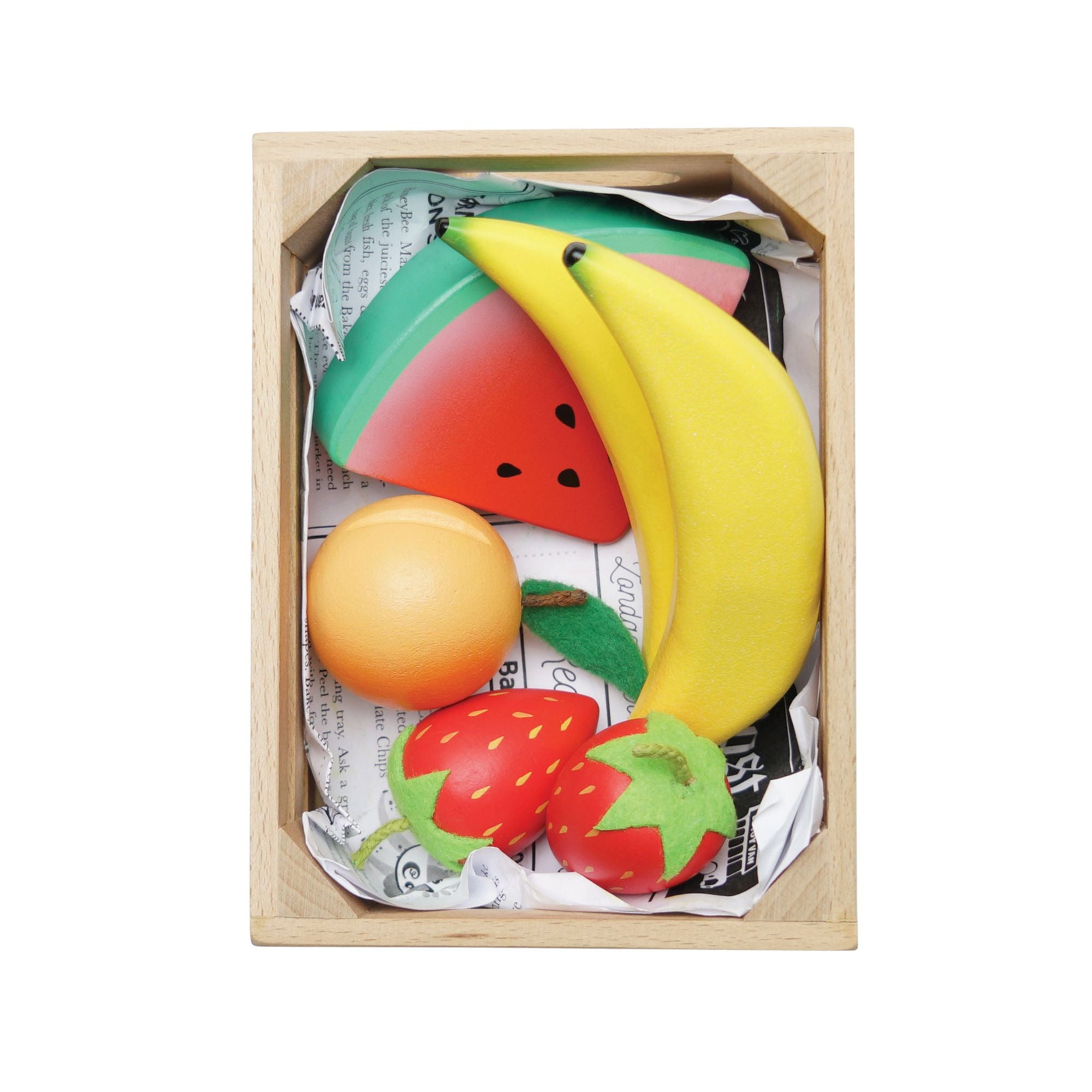 Smoothie Fruit Wooden Market Crate - FSC 100%, Le Toy Van