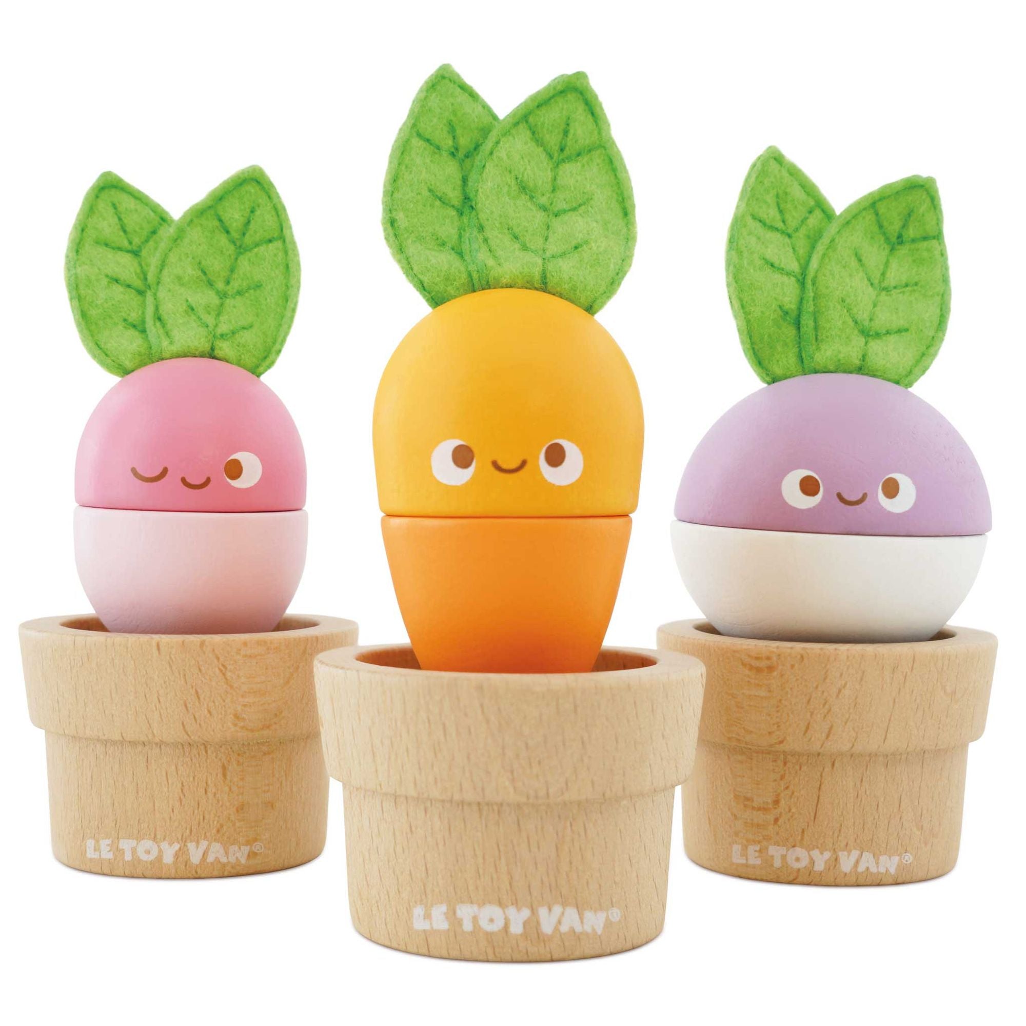 Stacking Wooden Veggies - FSC 100%, Le Toy Van