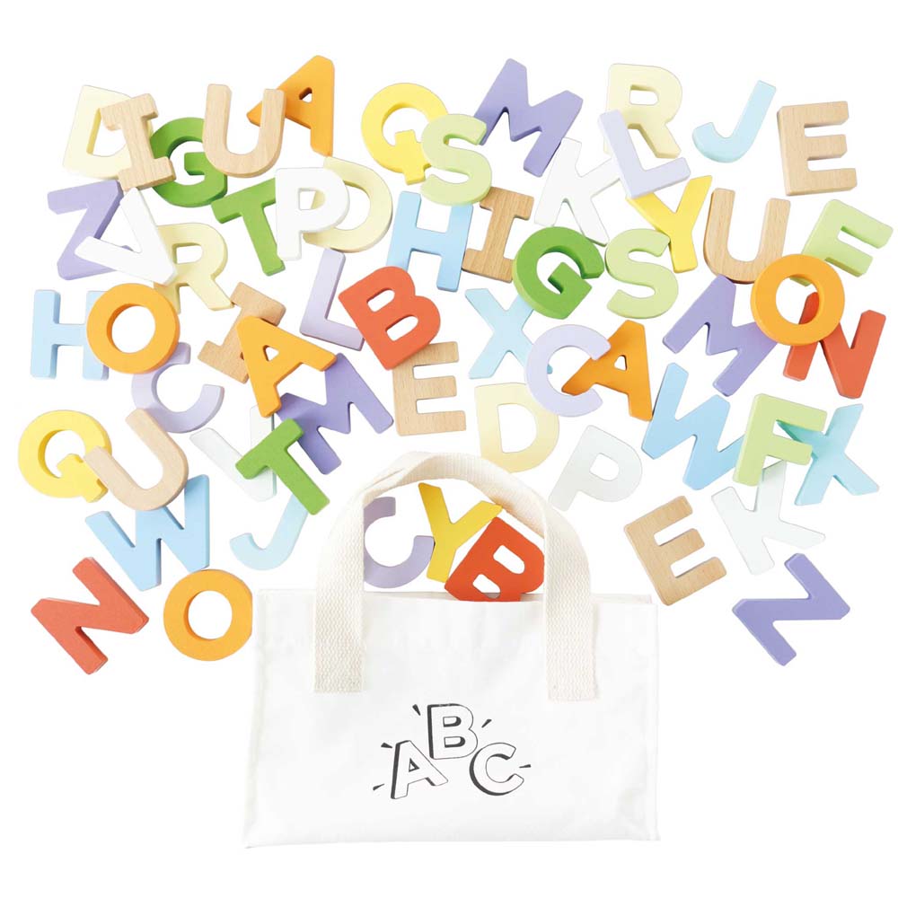Wooden Alphabet Set & Bag - FSC 100%, Le Toy Van