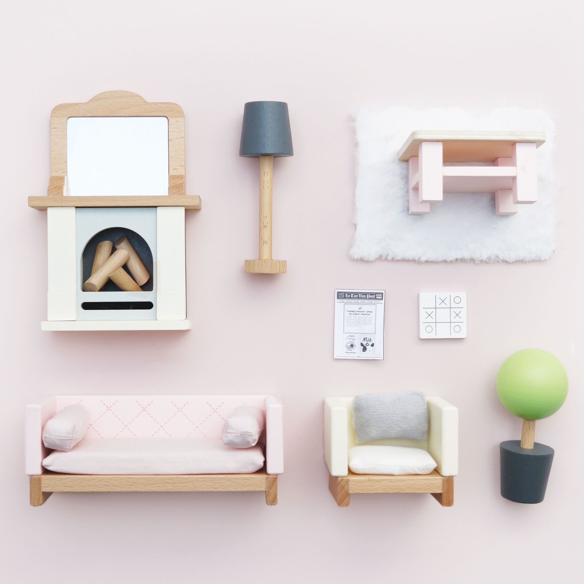 Wooden Dolls house Living Room - FSC 100%, Le Toy Van