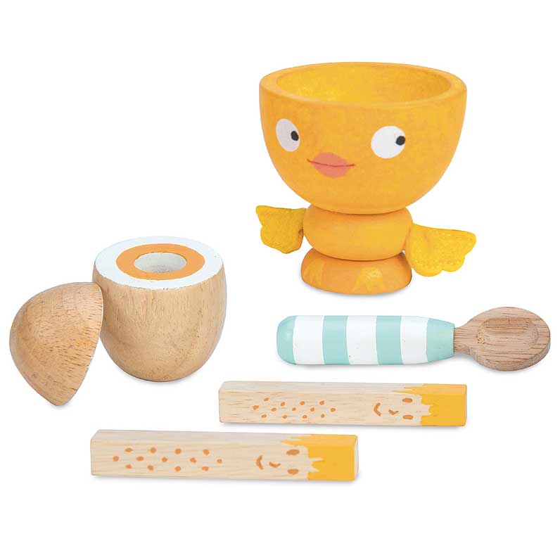 Wooden Egg Cup & Soldiers - FSC 100%, Le Toy Van