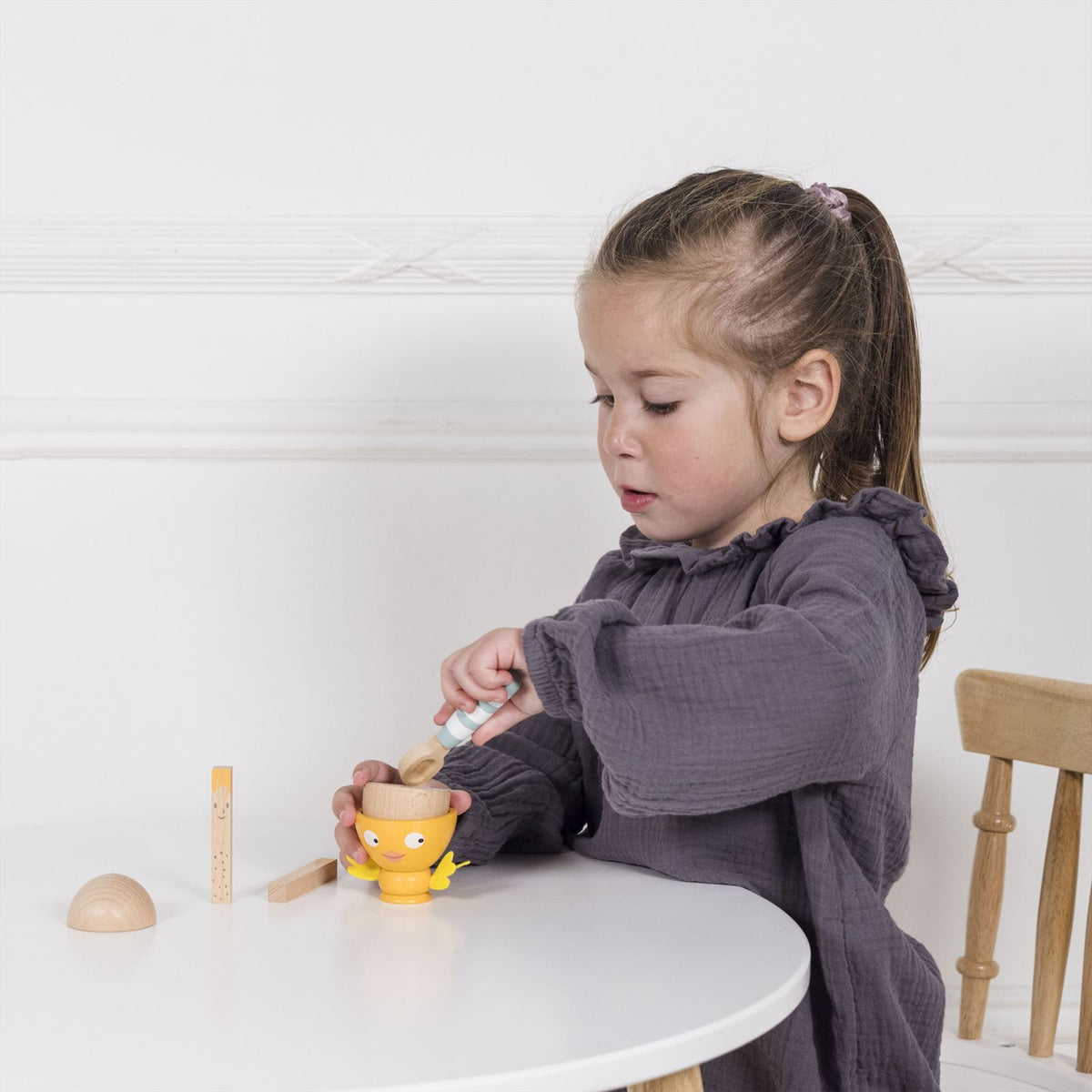 Wooden Egg Cup & Soldiers - FSC 100%, Le Toy Van