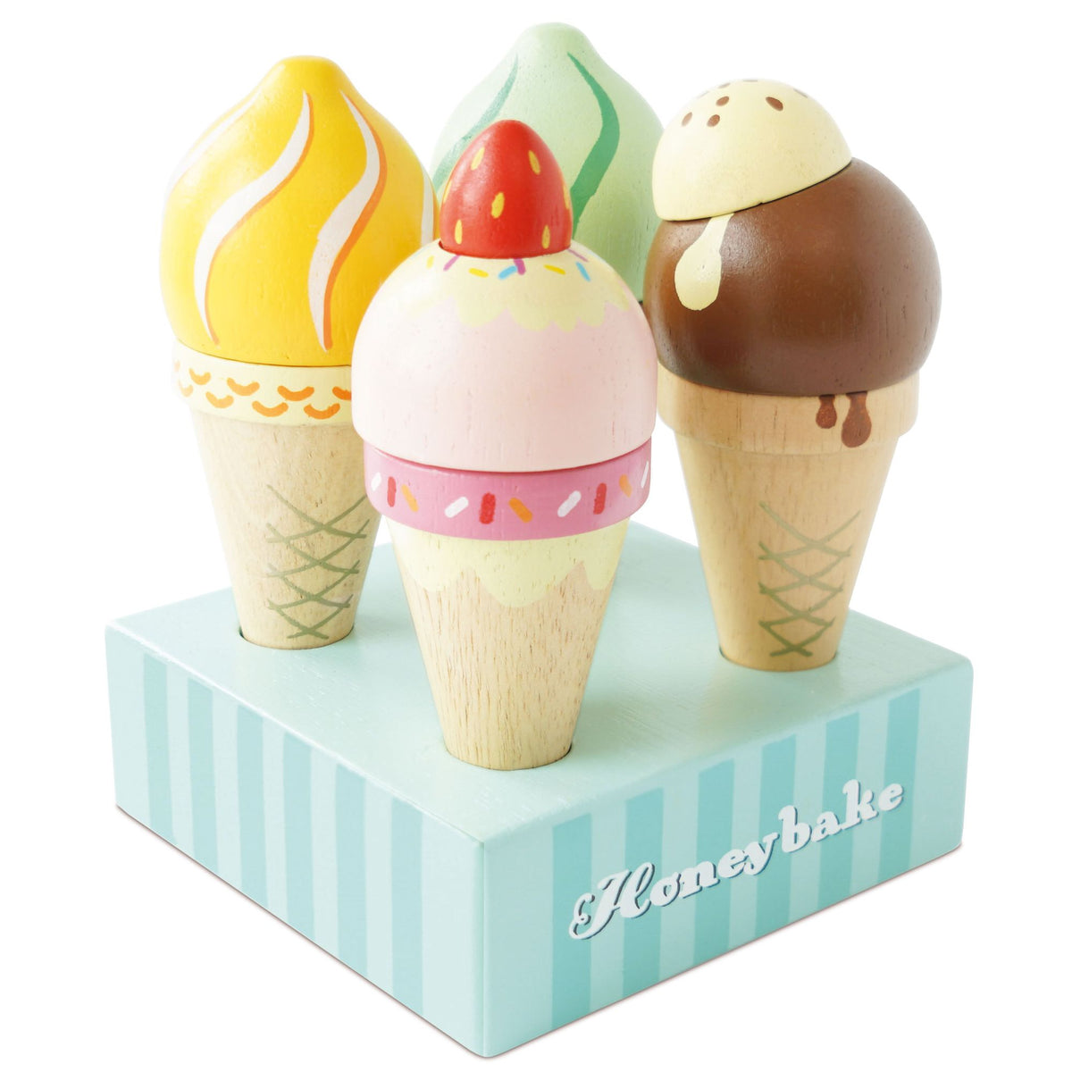 Wooden Ice Cream Cones Set - FSC 100%, Le Toy Van