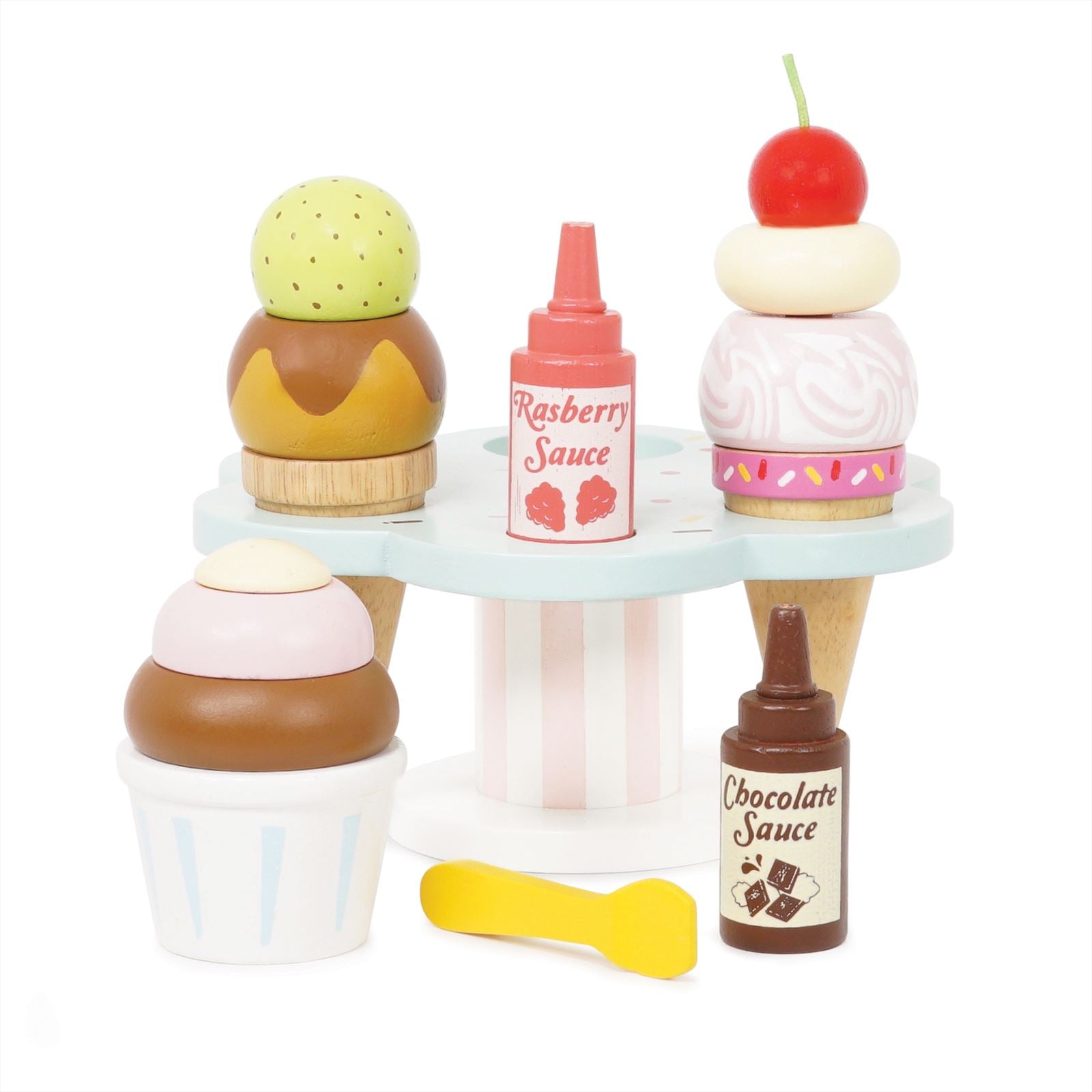 Wooden Ice Cream Stand & Toppings - FSC 100%, Le Toy Van