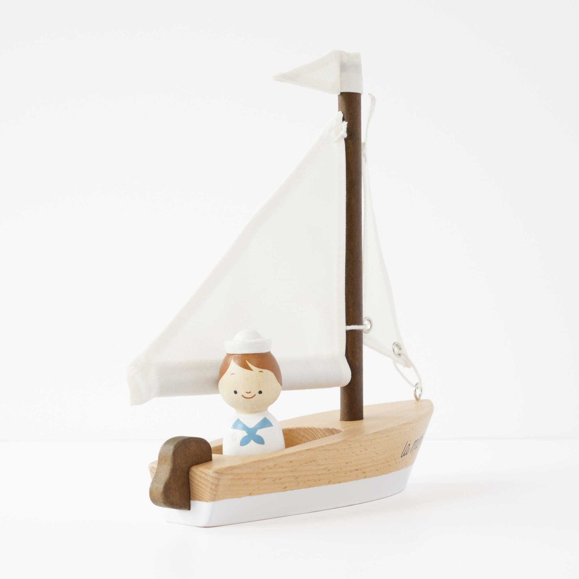 Wooden Sailing Boat & Captain - FSC 100%, Le Toy Van