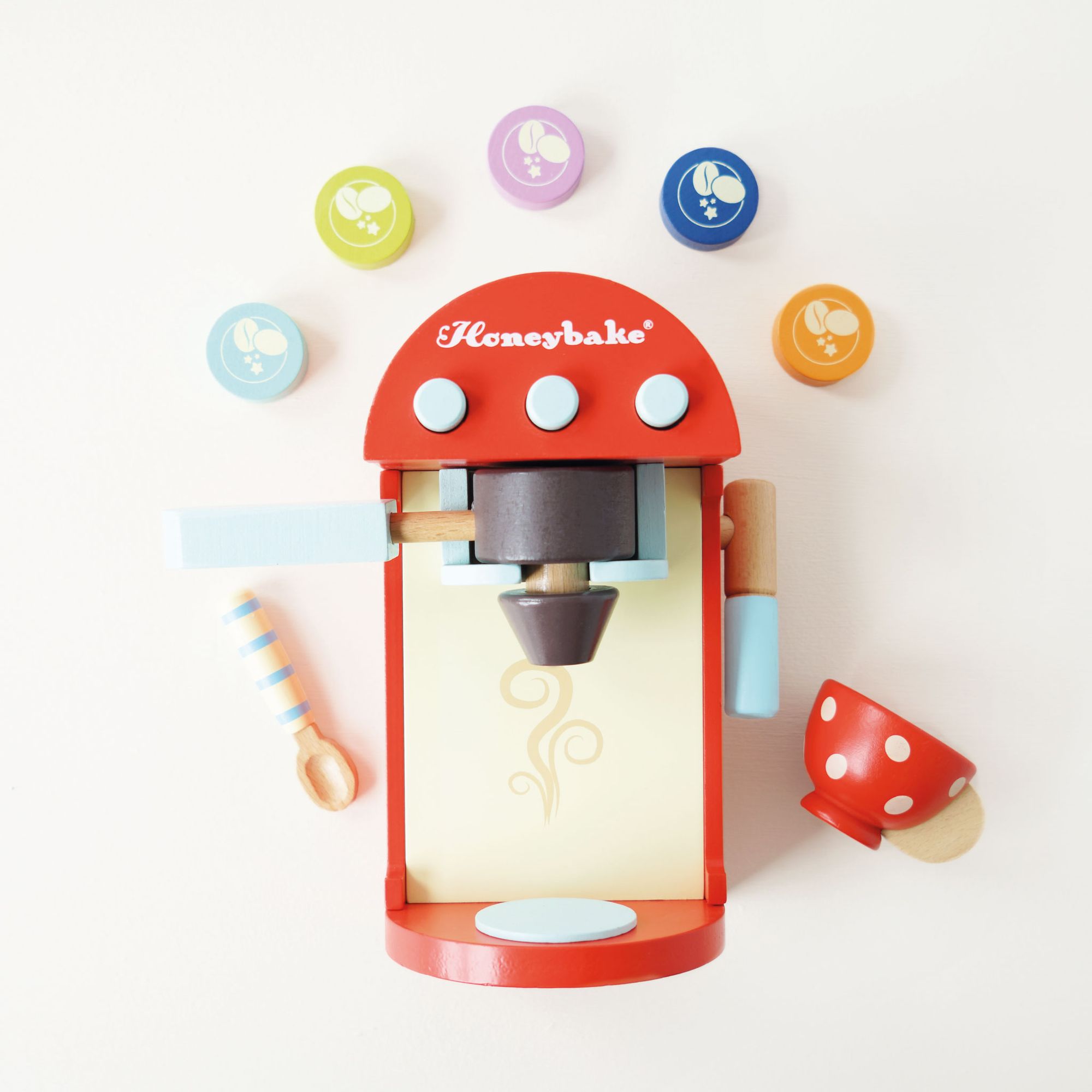 Wooden Toy Coffee Machine & Pods - FSC 100%, Le Toy Van