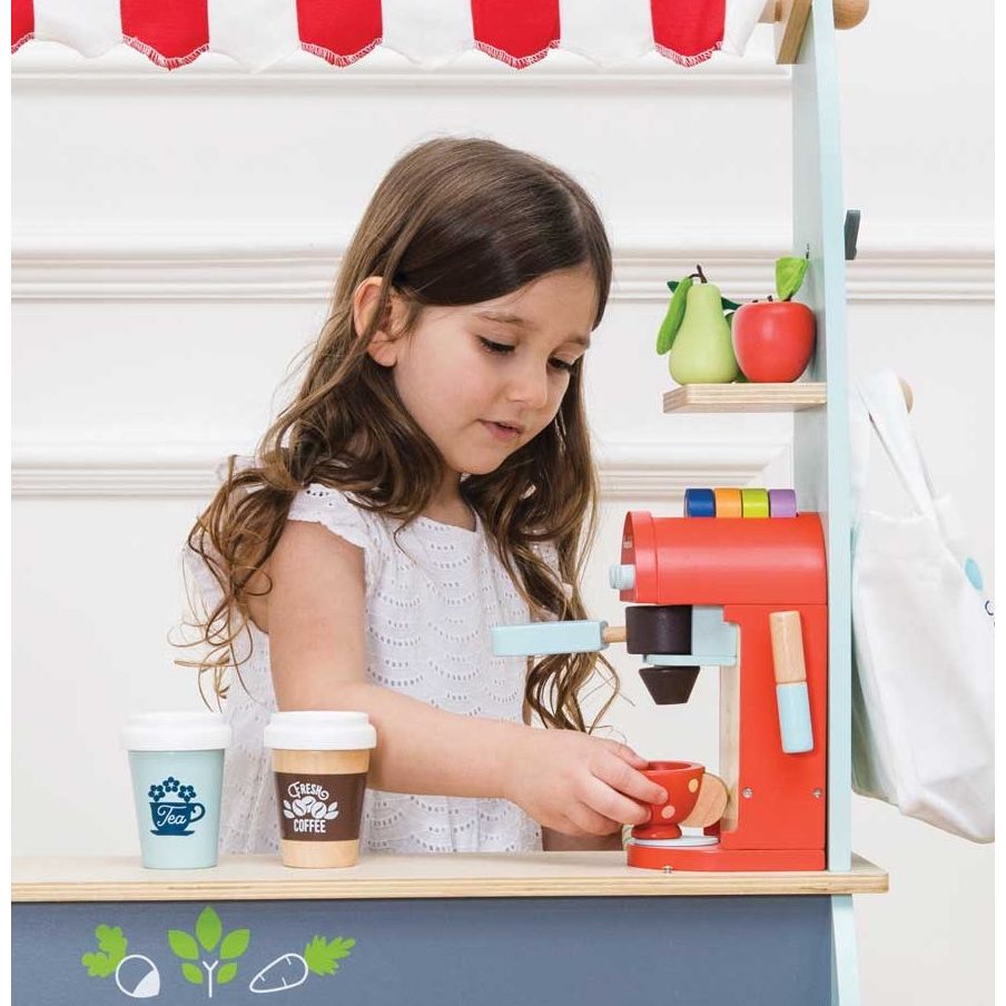 Wooden Toy Coffee Machine & Pods - FSC 100%, Le Toy Van