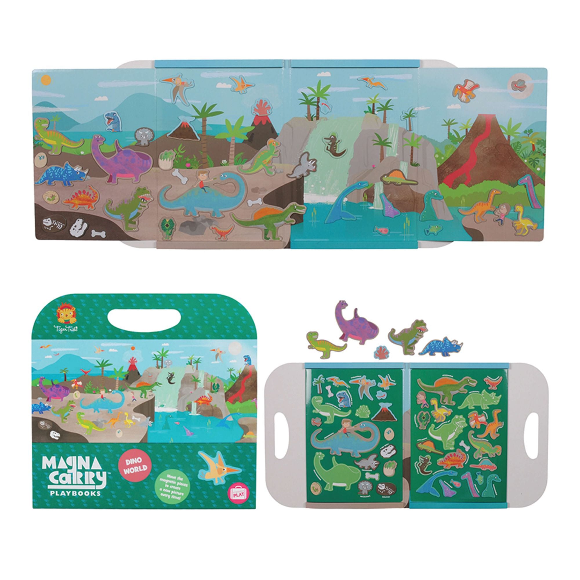 Magneetboek Dino Wereld, Tiger Tribe