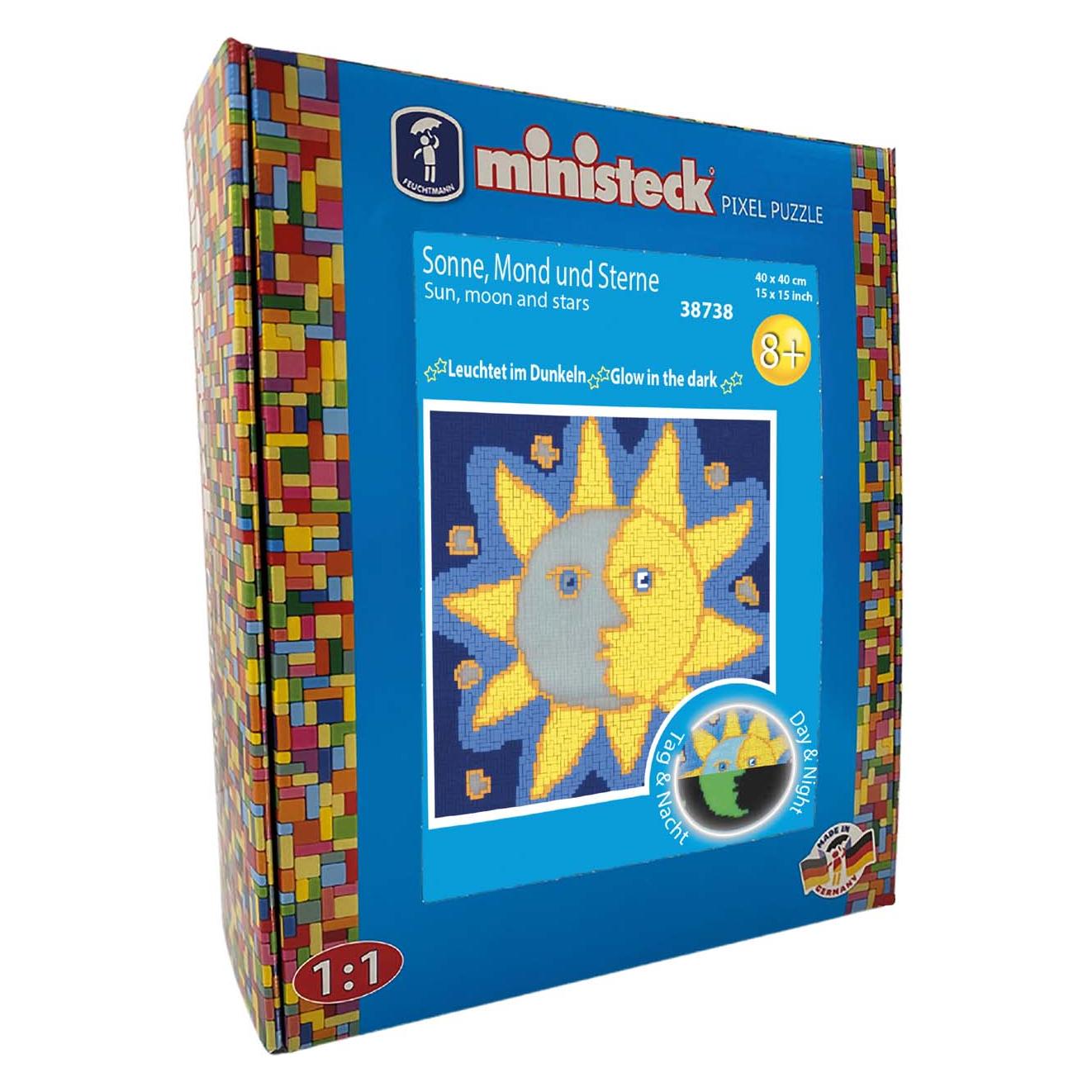 GITD Sun, Moon, Stars - XXL Box - 3700pcs, Ministeck