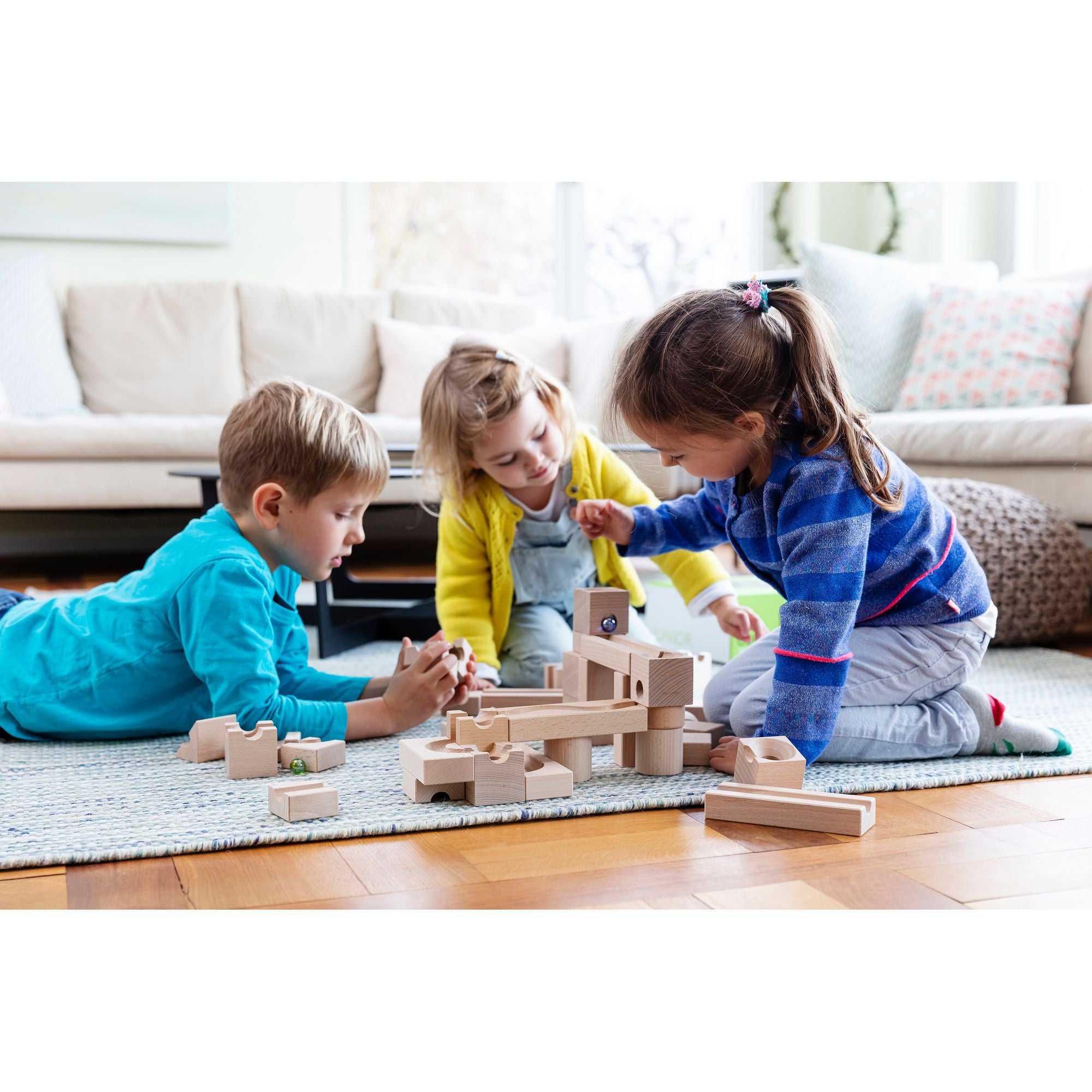 Houten knikkerbaan Junior 40 stuks, Cuboro
