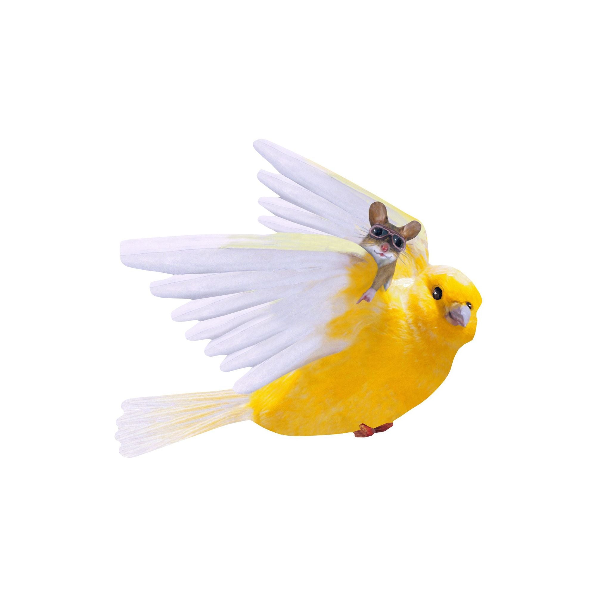Muursticker kanarie en muis, Sticky Tales