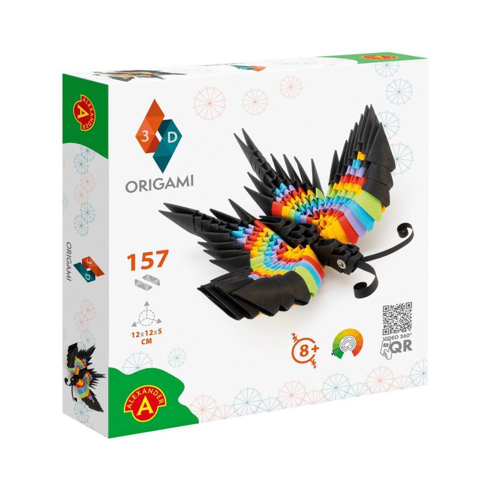 ORIGAMI 3D - Butterfly - 154pcs, Alexander Toys