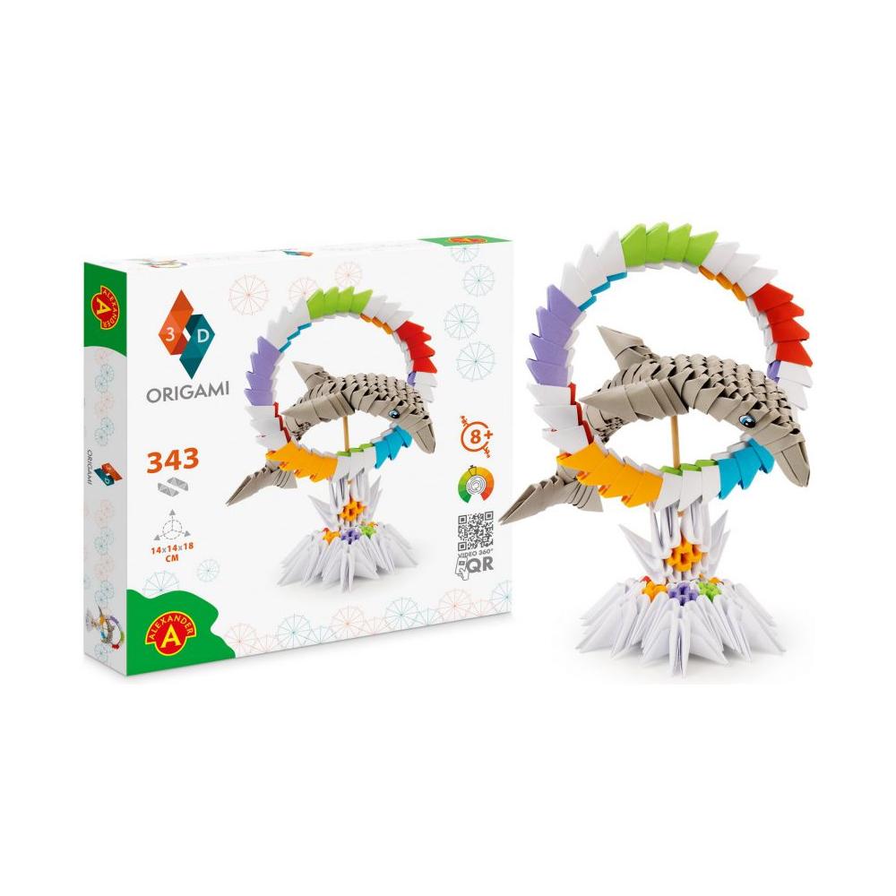 ORIGAMI 3D - Dolphin - 343pcs, Alexander Toys
