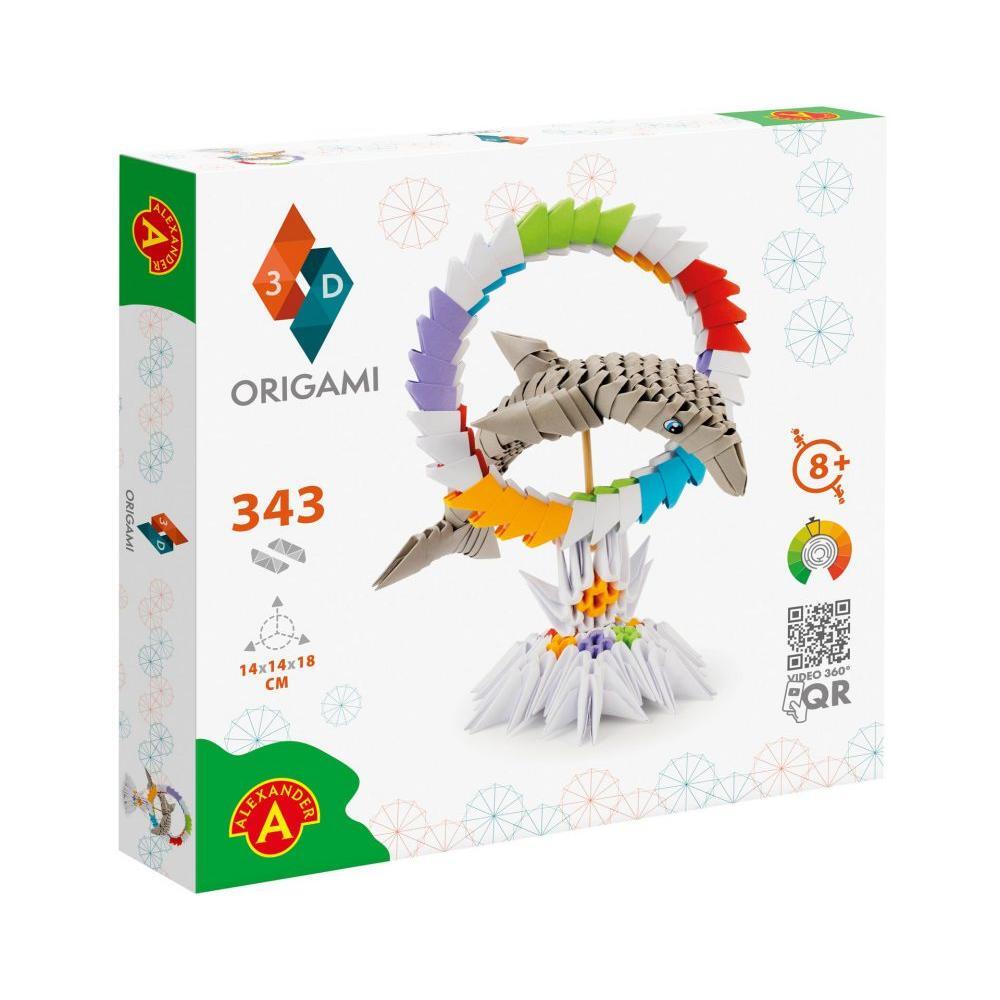 ORIGAMI 3D - Dolphin - 343pcs, Alexander Toys