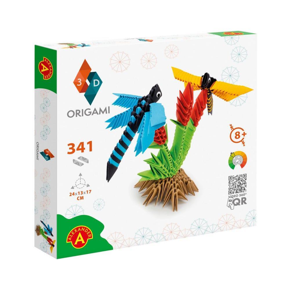 ORIGAMI 3D - Dragonflies - 341pcs, Alexander Toys
