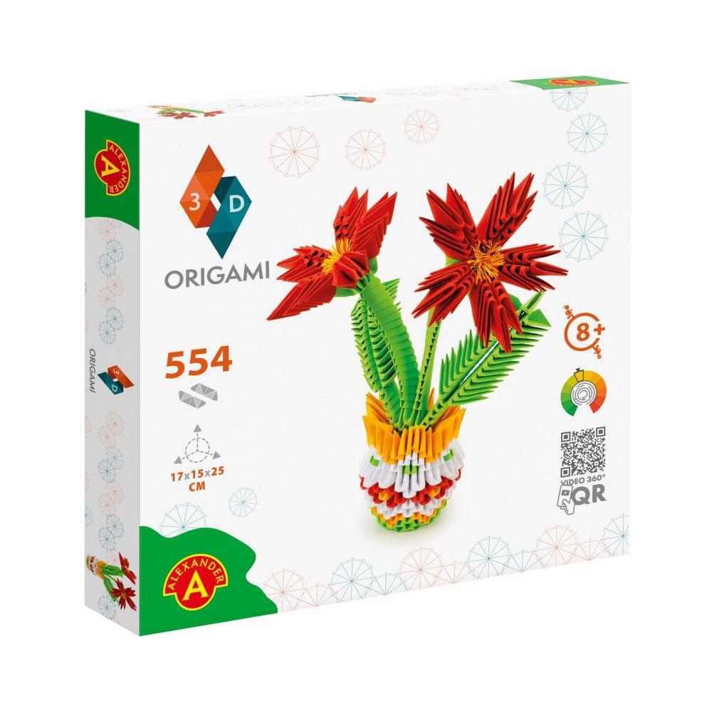 ORIGAMI 3D - Flowerpot - 554pcs, Alexander Toys