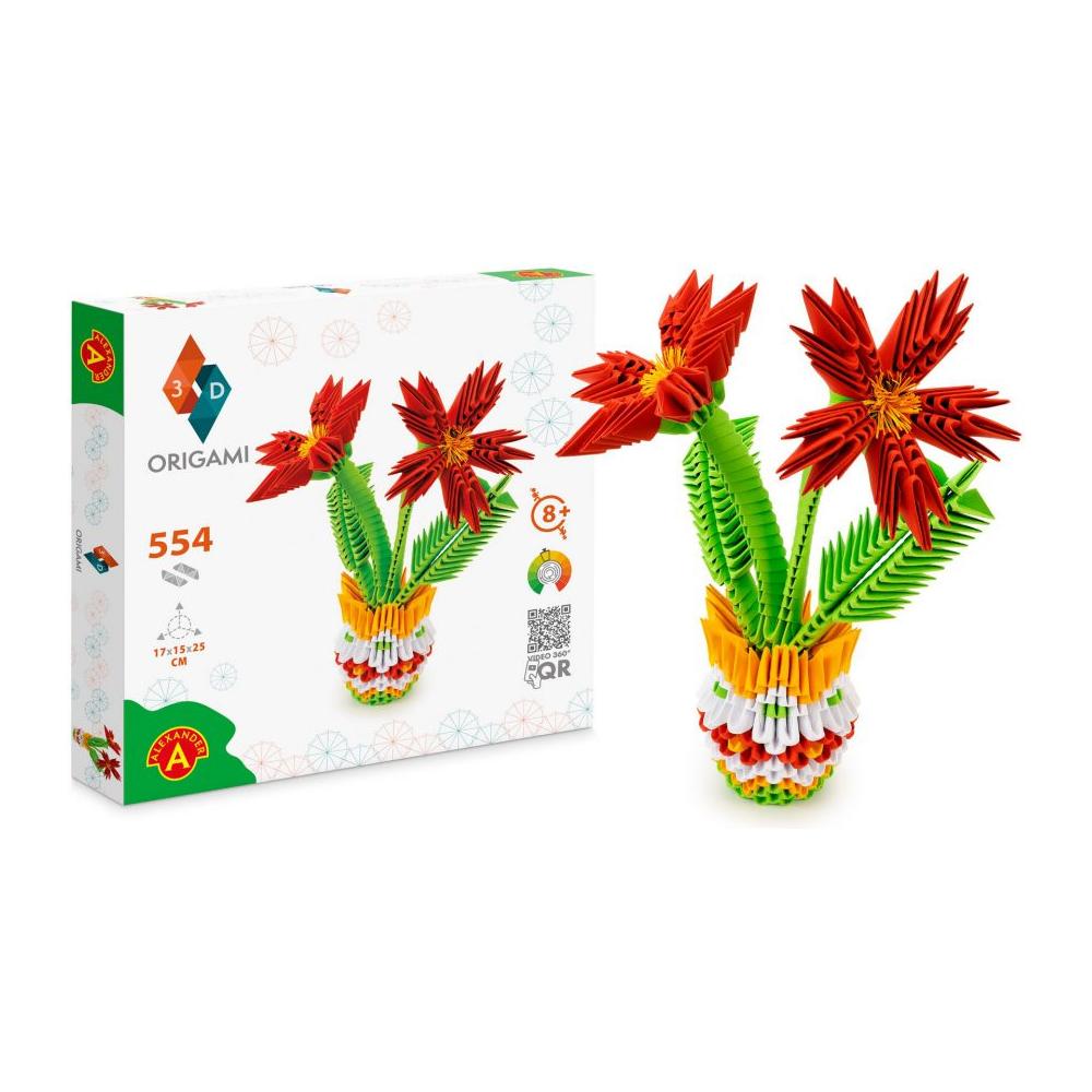 ORIGAMI 3D - Flowerpot - 554pcs, Alexander Toys