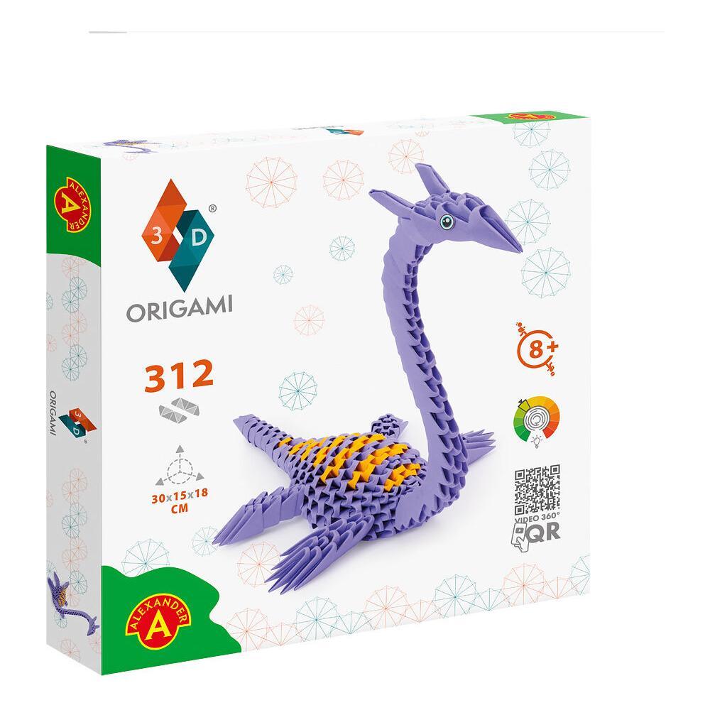 ORIGAMI 3D Plesiosaurus - 312pcs, Alexander Toys