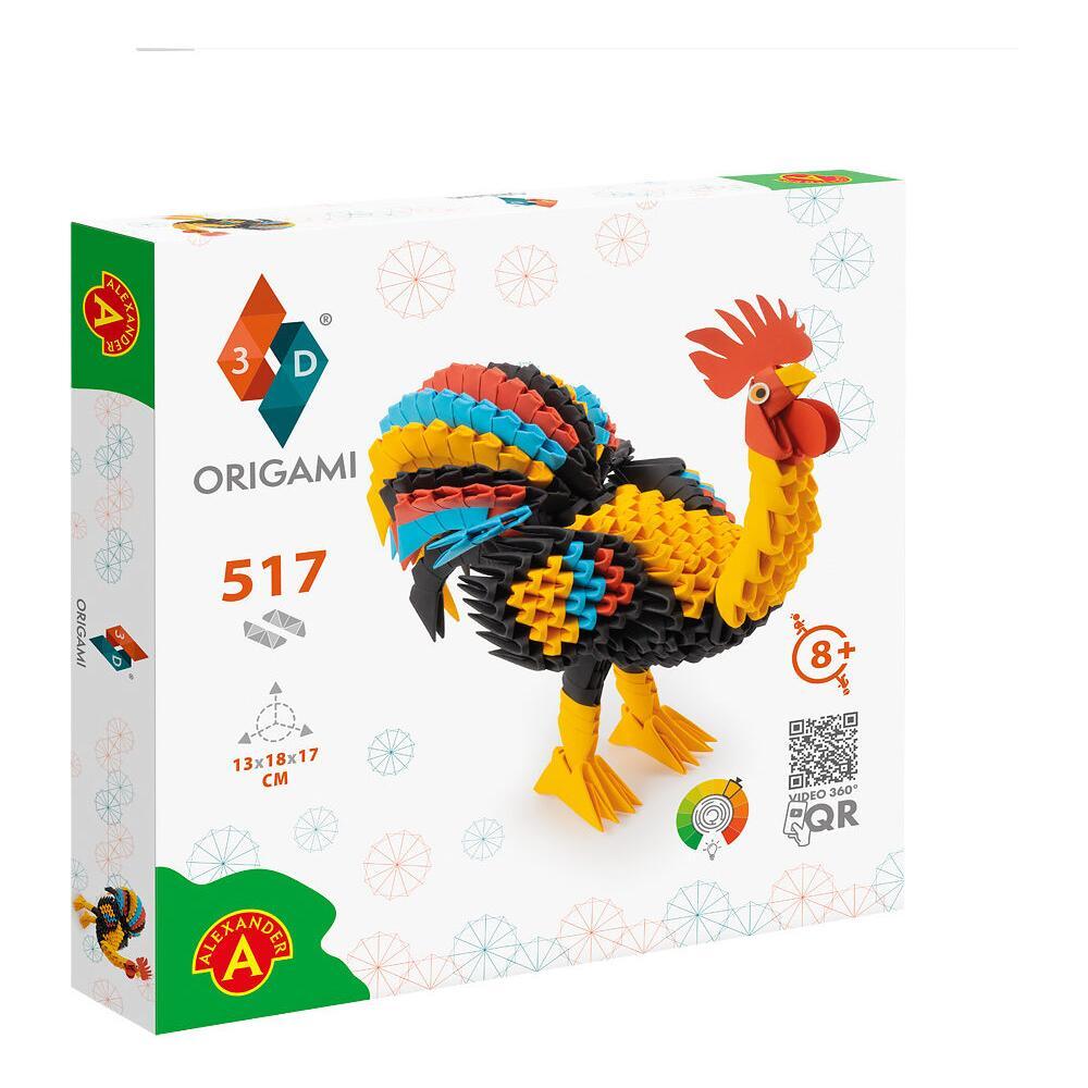 ORIGAMI 3D Rooster - 517pcs, Alexander Toys