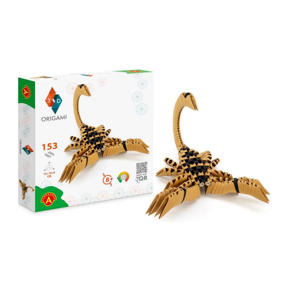 ORIGAMI 3D - Scorpion - 153pcs, Alexander Toys