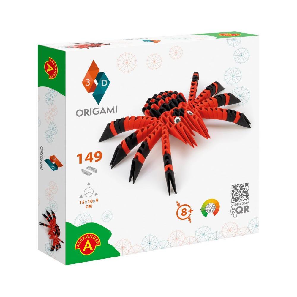 ORIGAMI 3D - Spider - 149pcs, Alexander Toys