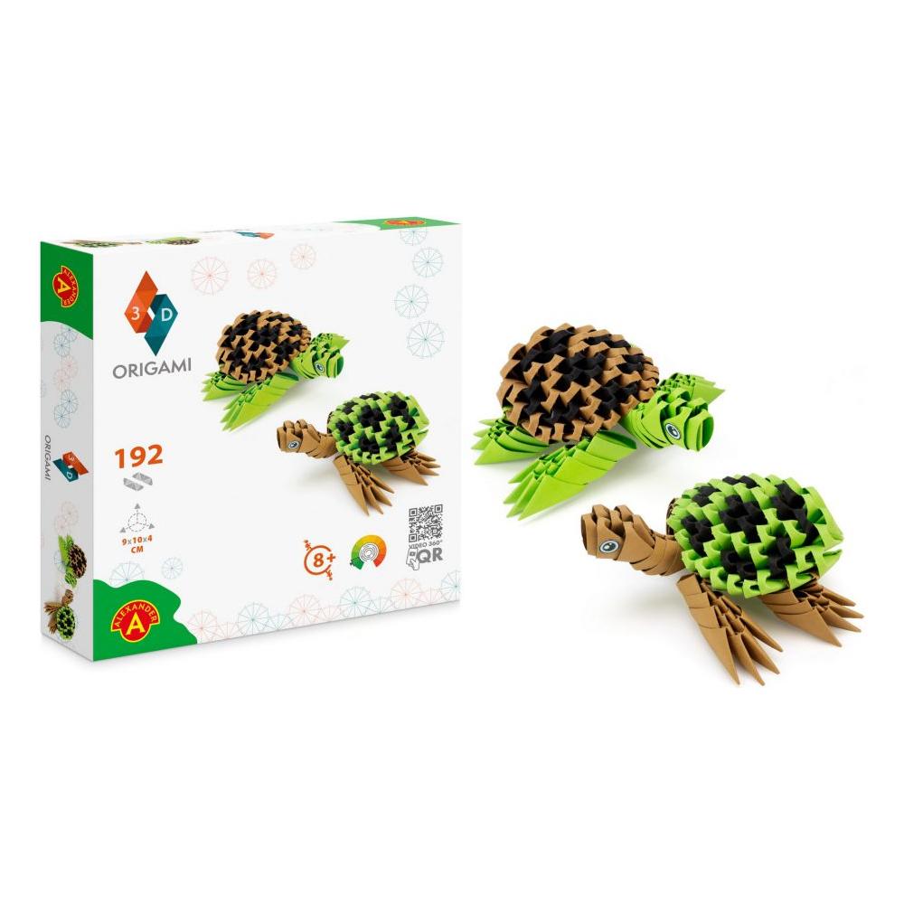 ORIGAMI 3D - Turtles - 192pcs, Alexander Toys