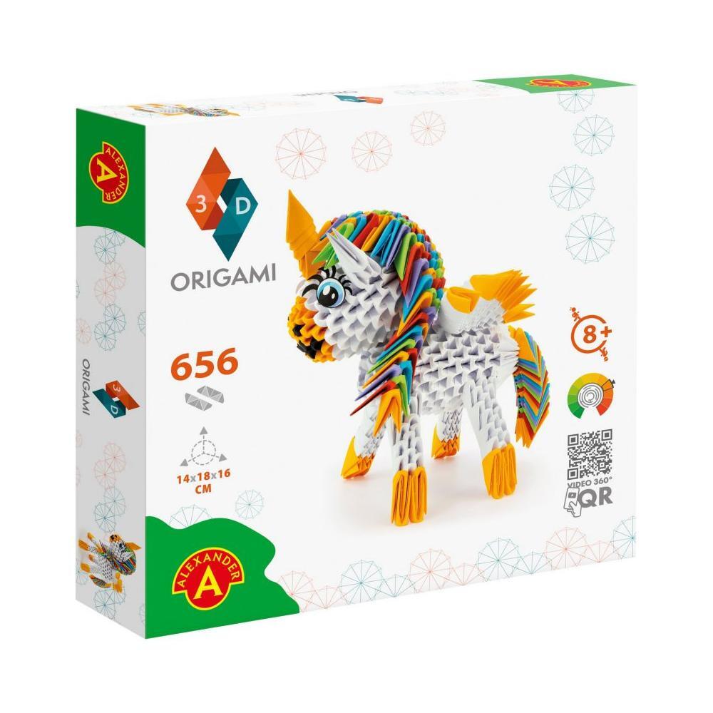 ORIGAMI 3D - Unicorn - 656pcs, Alexander Toys