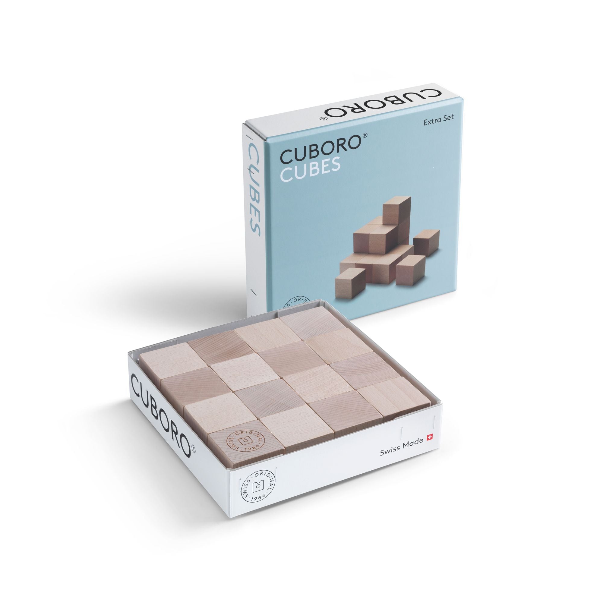 Houten knikkerbaan Cubes 16 stuks, Cuboro