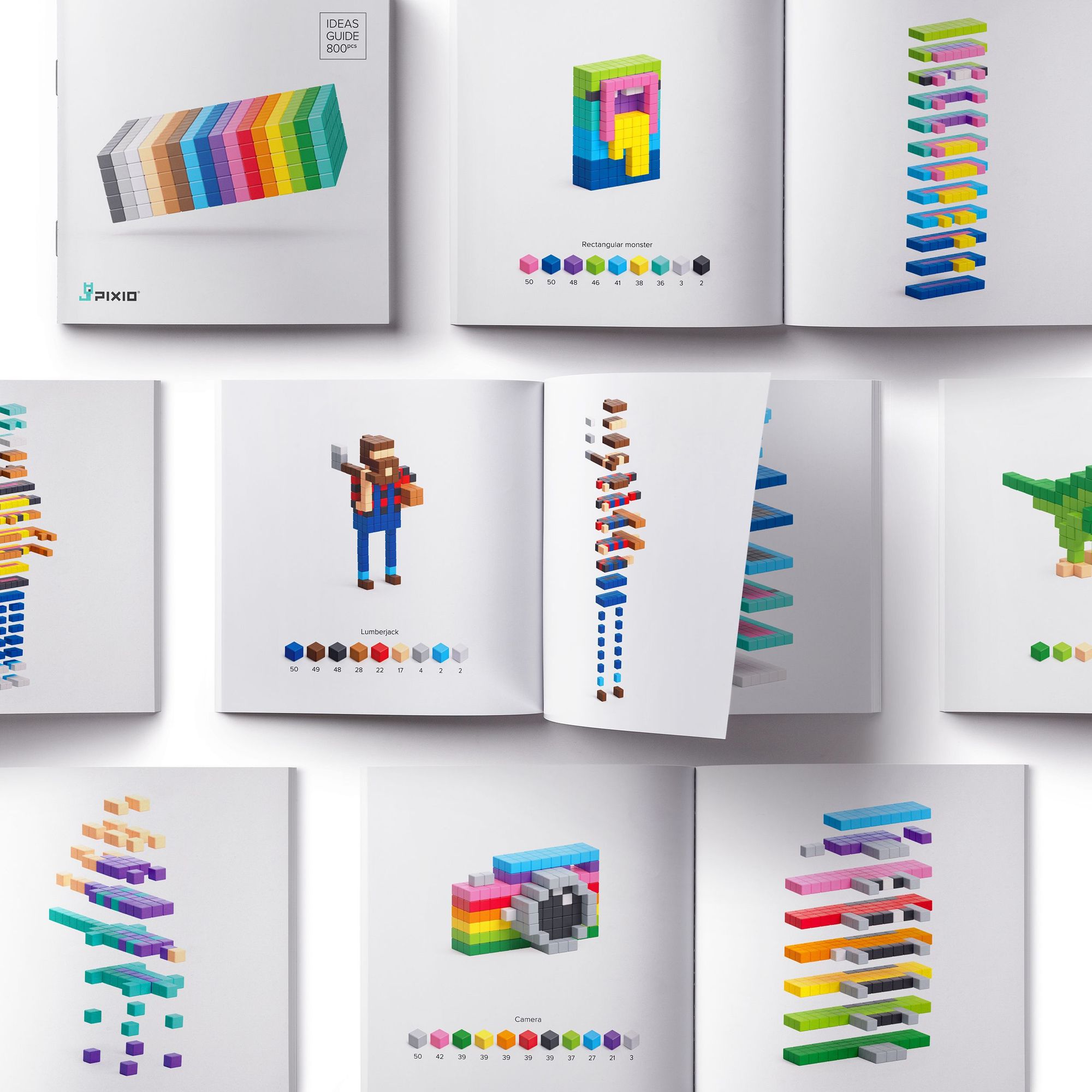 Set van 800 magneetblokjes, Pixio