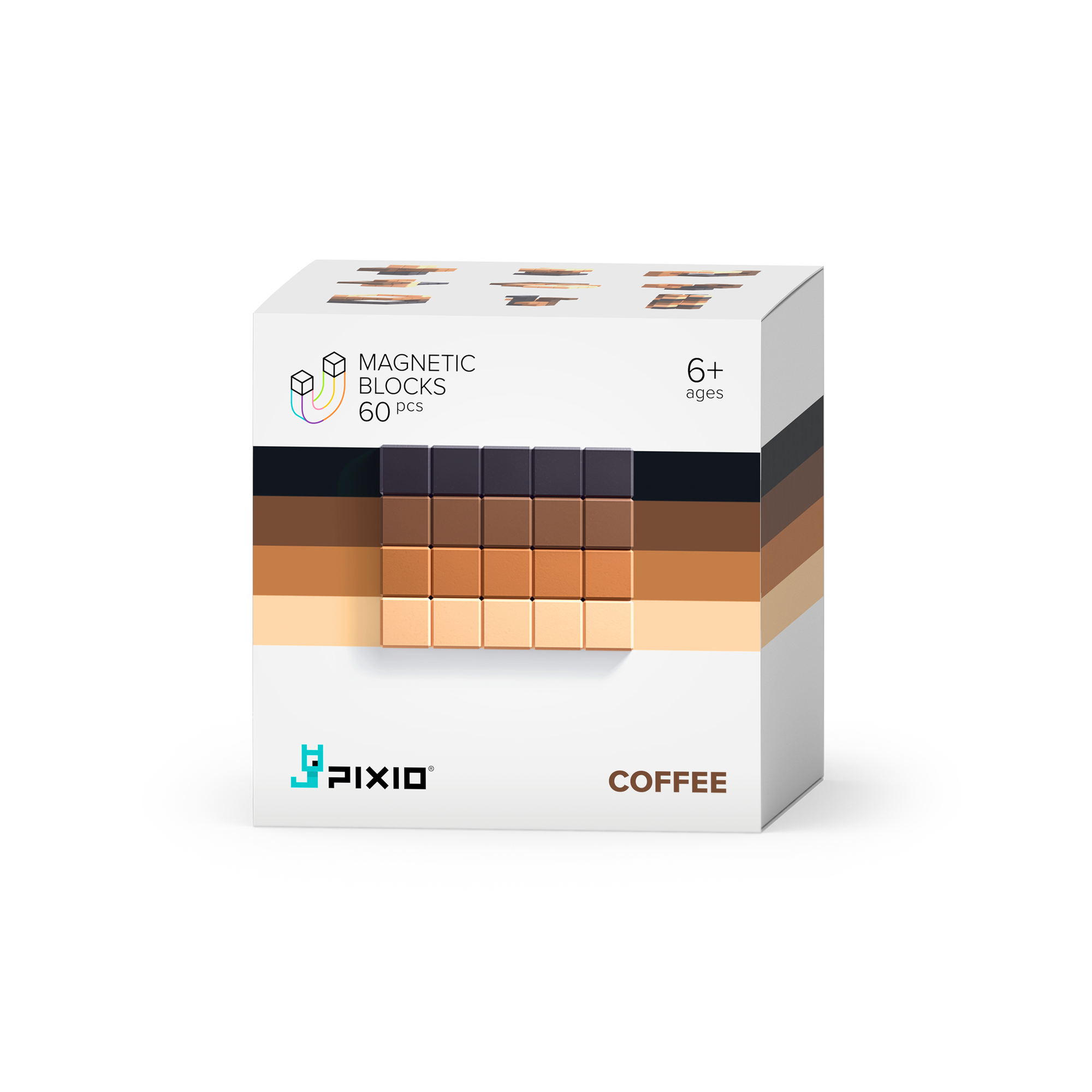 Abstract Coffee - 60 magneetblokjes, Pixio