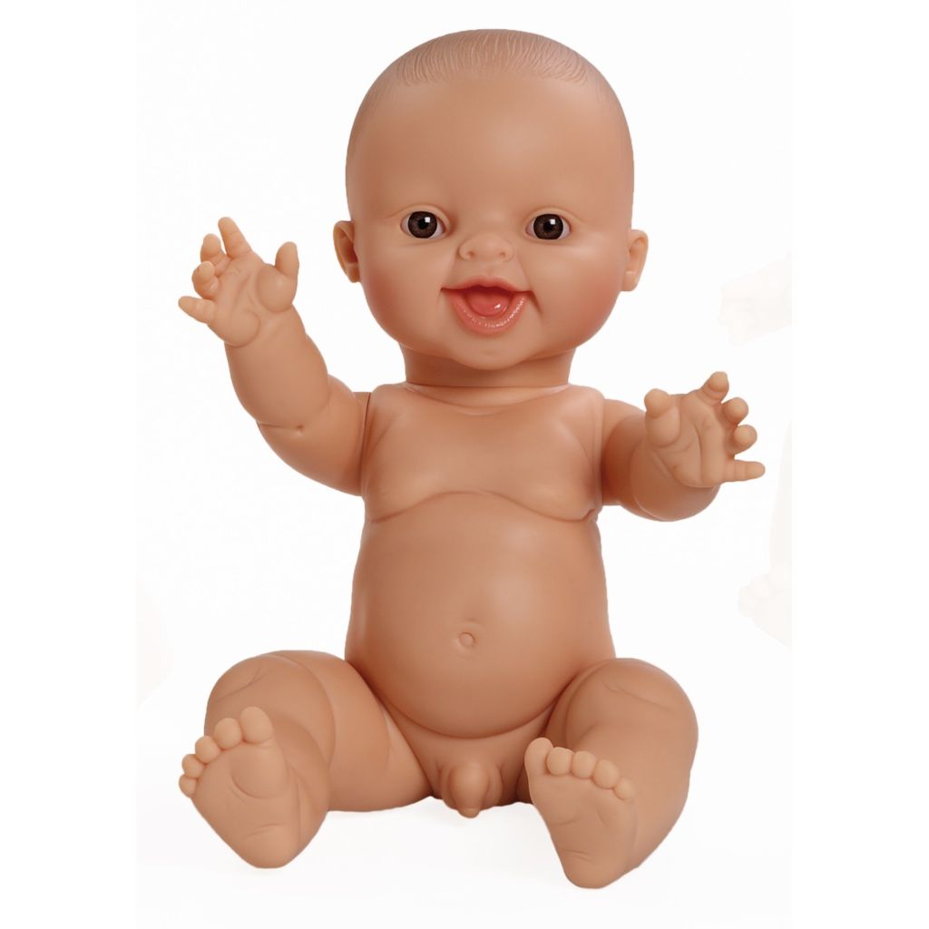 Babypop lachende blanke jongen 34 cm, Paola Reina