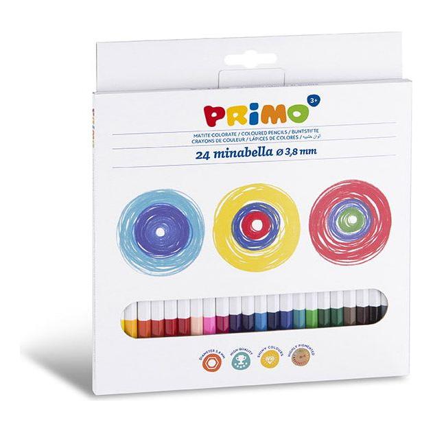 24 Minabella Kleurpotloden Ø3.8 mm in Doos, Primo