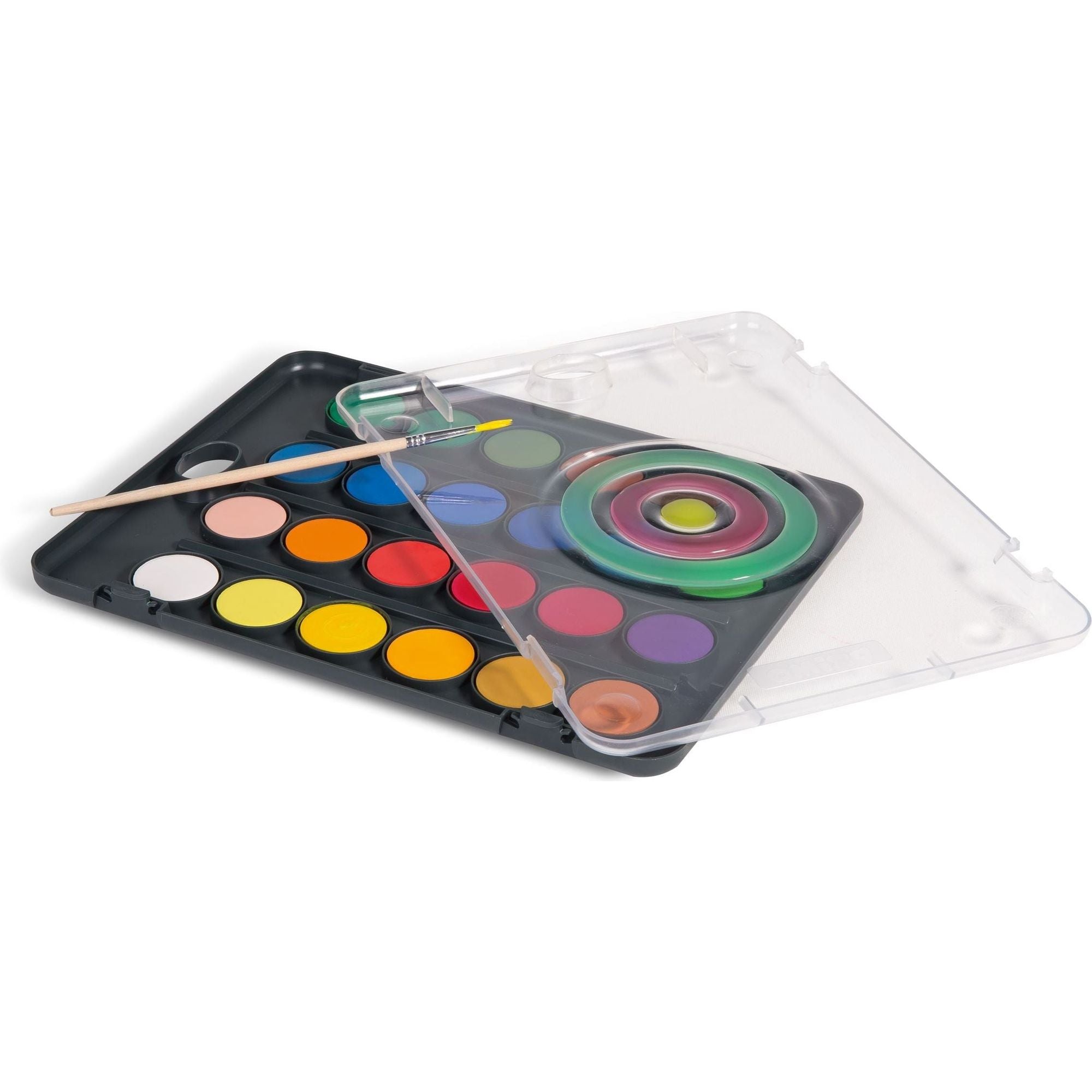 Aquarelverf Tablet/Penseel Ø30 mm (24 Kleuren), Primo