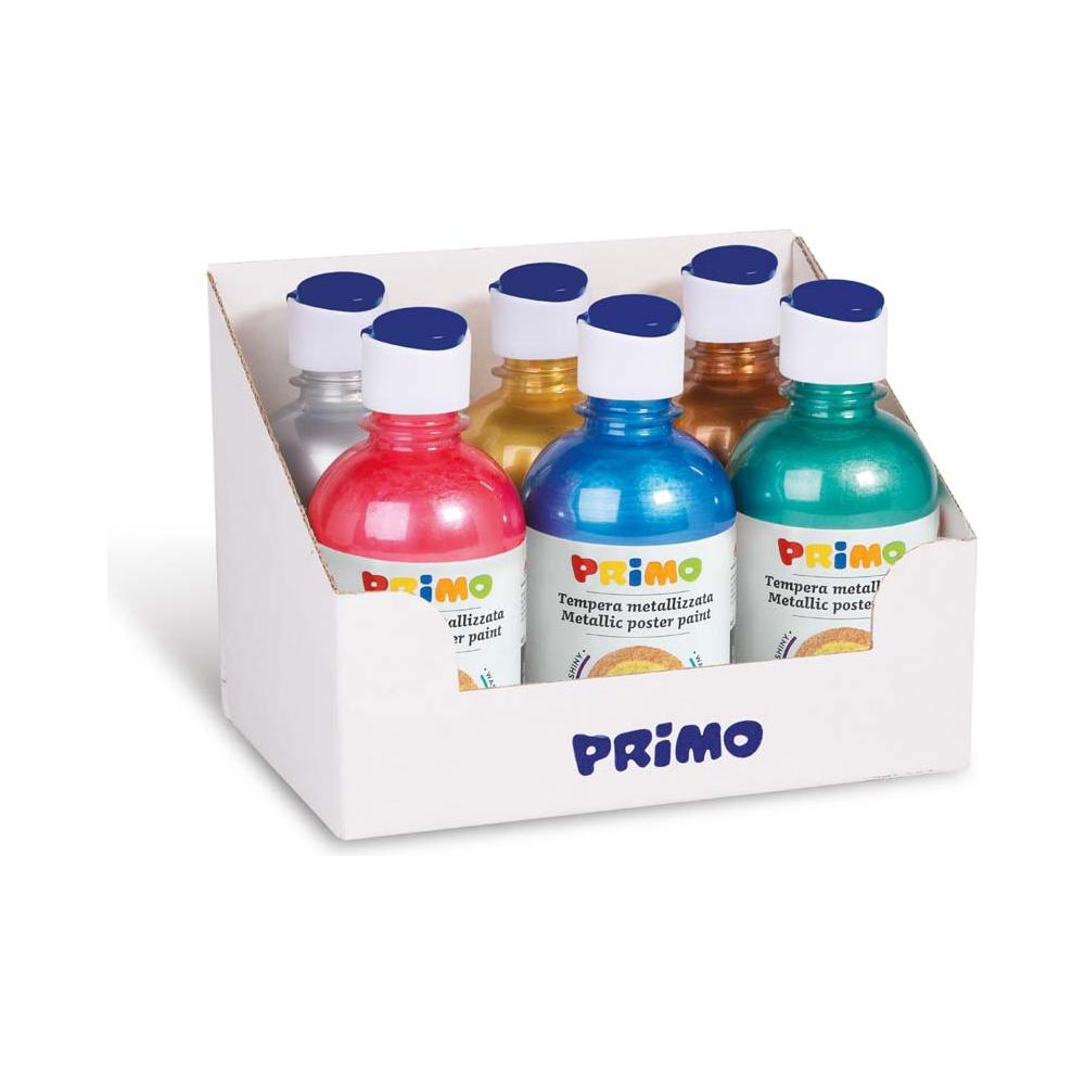 Display Plakkaatverf Metallic in Fles (6x300 ml), Primo