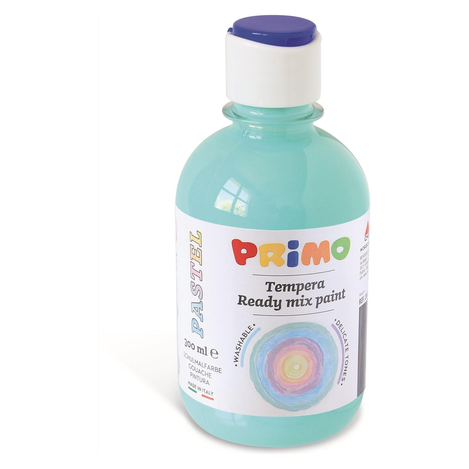 Kant-en-Klare Pastel Plakkaatverf, Fles 300 ml met Dop met Debietregeling Pastel Mintgroen 611, Primo