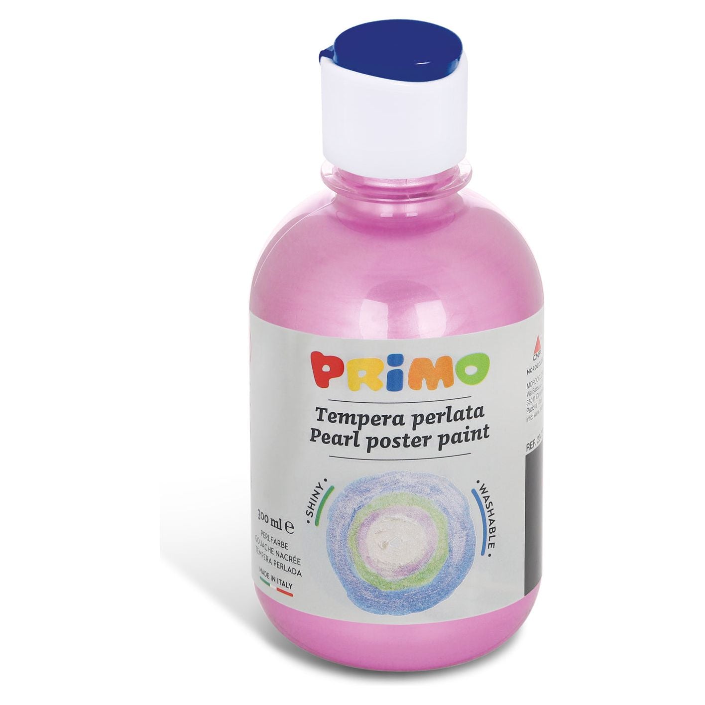 Kant-en-Klare Pearlescent Plakkaatverf, Fles 300 ml met Dop met Debietregeling Roze 330, Primo