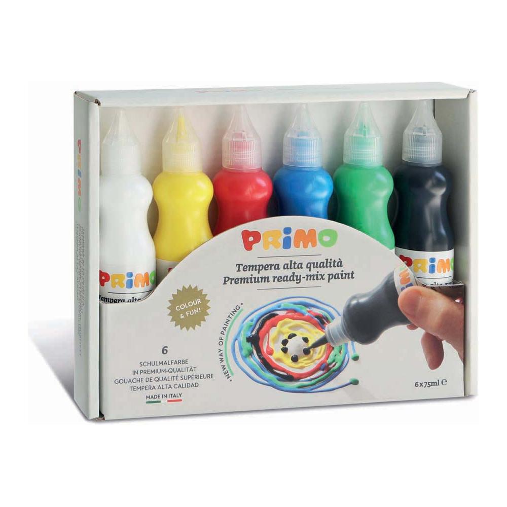 Plakkaatverf in Spuitflesje (6x75 ml), Primo