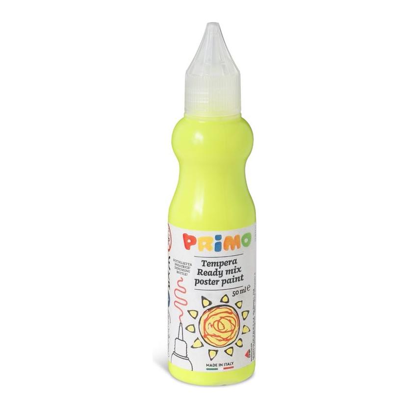 Plakkaatverf in Spuitflesje, Fluorgeel, 50 ml, Primo