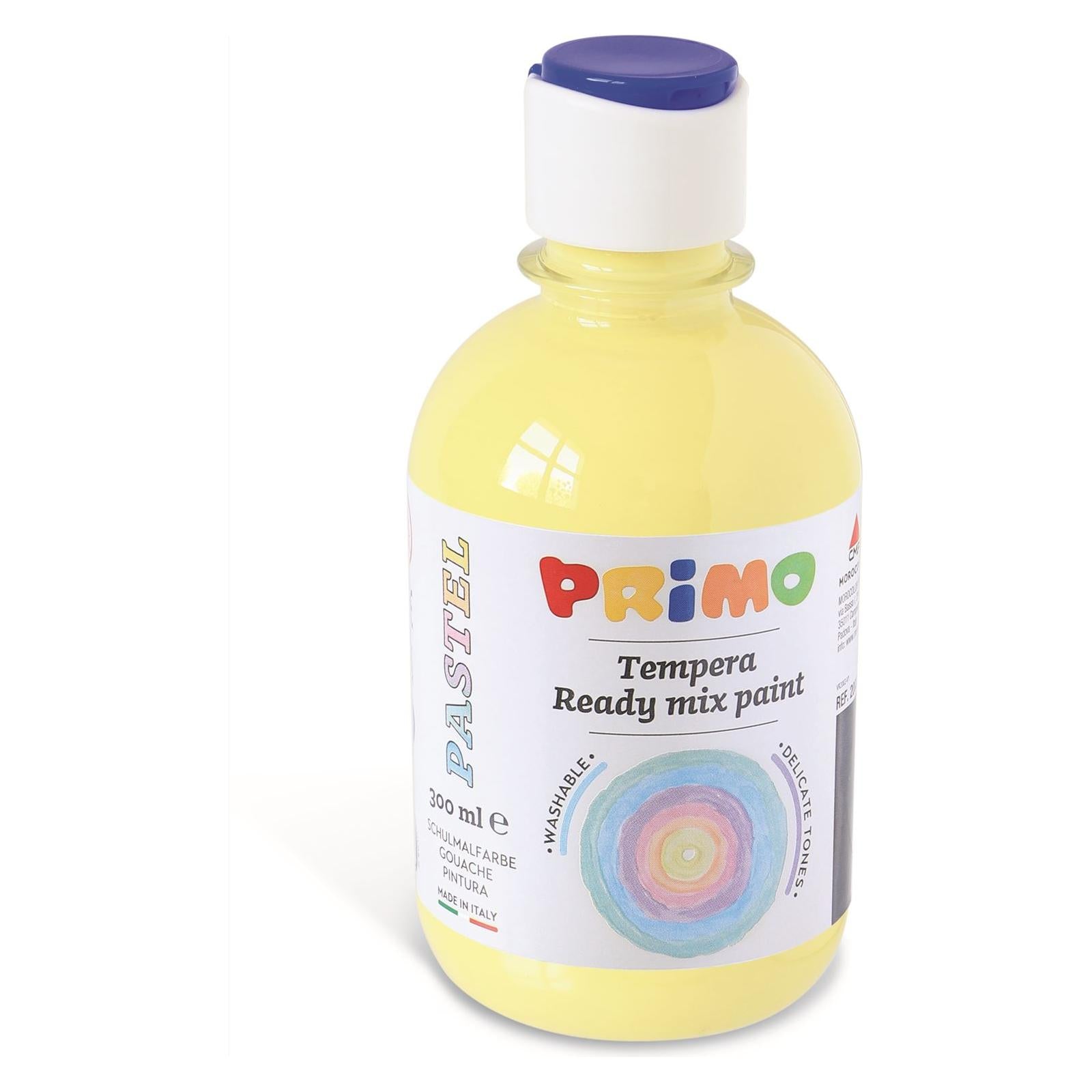 Plakkaatverf Pastel in Fles, Geel 212, 300 ml, Primo