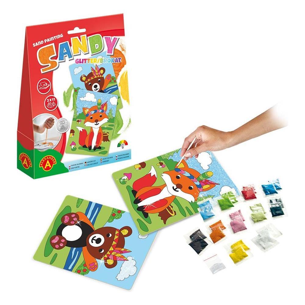 SANDY - GLITTER Fox & Bear, Alexander Toys